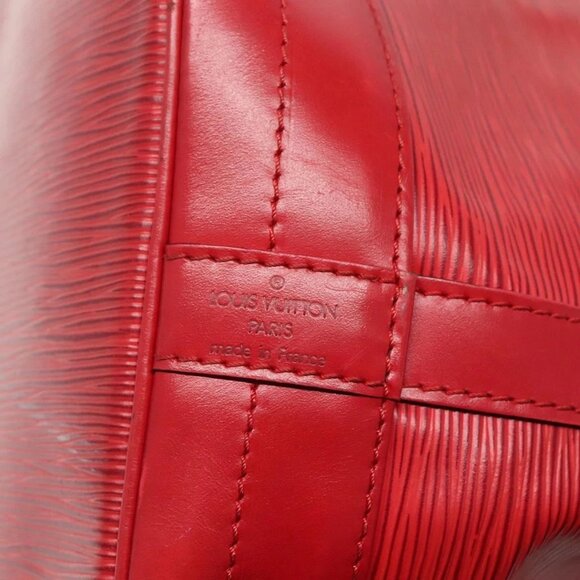 LOUIS VUITTON Epi Noe Shoulder Bag Red M44007 LV Auth 120135 - Picture 9 of 16